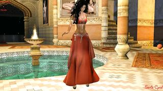 FANTASY GIRL RED BELLY DANCER