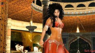 FANTASY GIRL RED BELLY DANCER