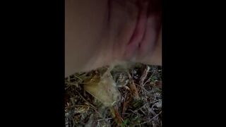 Desperate Pee on Very Public Forest Trail