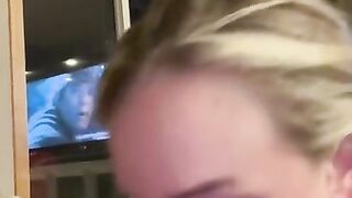 Hot blonde sucks my cock and makes me CUM so FAST every time!