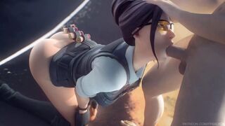 Fortnite - Rook on Her Knees Blowjob Animation (Soun)