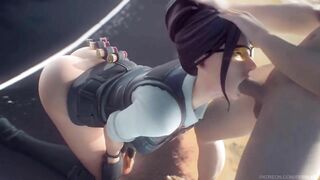 Fortnite - Rook on Her Knees Blowjob Animation (Soun)