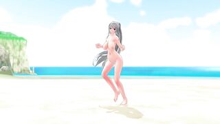 Haku Fukkireta Tropical Beach Nude 3d hentai mmd r18