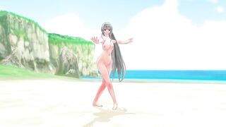 Haku Fukkireta Tropical Beach Nude 3d hentai mmd r18