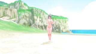 Haku Fukkireta Tropical Beach Nude 3d hentai mmd r18