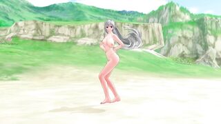 Haku Fukkireta Tropical Beach Nude 3d hentai mmd r18