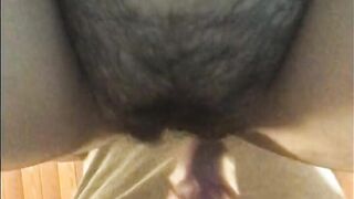 Wet and hairy Italian pussy sound fucked from behind handjob cumshoot Turn up the volume to enjoy