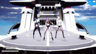 [MMD] CLC - Helicopter Ahri Akali Kaisa Seraphine Sexy Kpop Dance League of Legends KDA