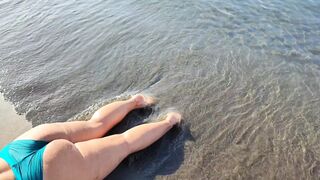 Big Booty On Beach