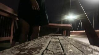 Fucking My Hot Girlfriend On A Bridge