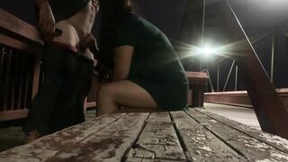 Fucking My Hot Girlfriend On A Bridge