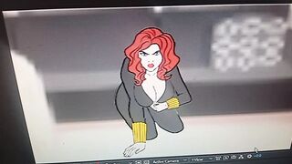 Black Widows Tits Pop Out (Sneak Preview) Avengers Cartoon Sex