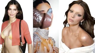 Kendall Jenner Cum Tribute, Black  Cock Jerking  Off  Big Loads Of Cum For Celebrity (Huge Cumshot)