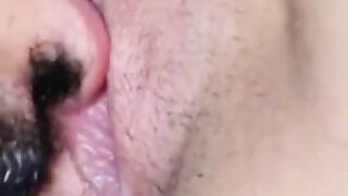 Pussy licking. Stepsister pussy. She cum on his face.