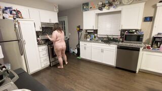 Dancing and Cleaning Naked in the Kitchen