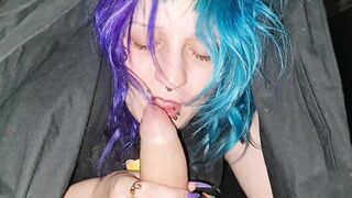 Emo Slut Sucks Cock Until I Cums