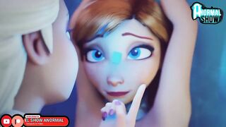 FROZEN DISNEY ANA X ELSA LESBIAN SEX HARD