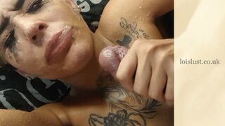 scouse chav slut gets pissed on in mouth