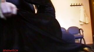 SeSXoWitCH - Cute skinny goth girl sucks cock in hospital waiting room and toilets neatly swallows .