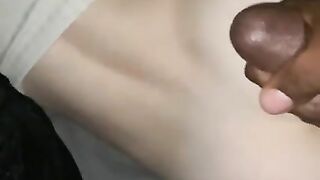 Bbc cumshot on big booty white teen ????????