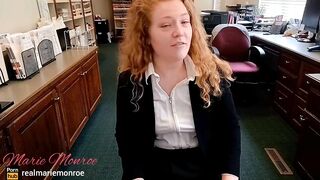 Sexy secretary seduces the client