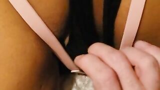 POV: Interracial Ebony Slut Gets Her Creamy Brown Pussy Fingered And Fucked