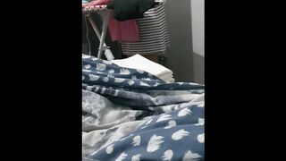 Slutty Maid caught fucking with the Boss into step mom room