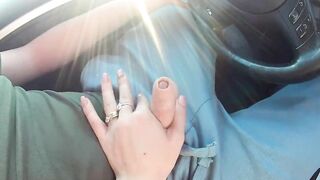 Romanian step sis give a quick handjob ???? when i drive the car ???????? ~ MimiLovee69