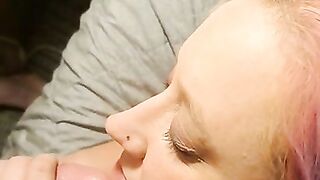 Milf blowjob with cumshot