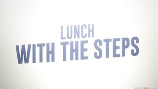 Lunch with The Steps - Lexi Luna, Leana Lovings, Chloe Surreal / Brazzers