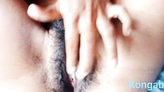 My hairy pussy masturbation cum