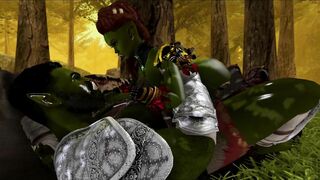 Horny Orcs fuck in the Woods