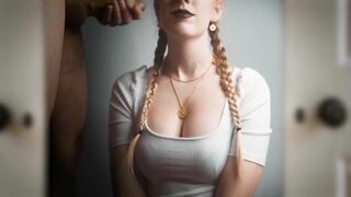 jerked off thick cum in her mouth - clothedpleasures