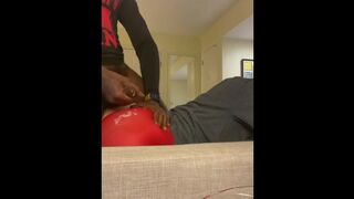 4 out 100 Cumshot on leggings and yoga pants. Huge cumshot on ripped tights