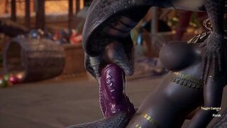 Naga Hard Deepthroat Furry Cum Shot | Carnal Instinct | 3D