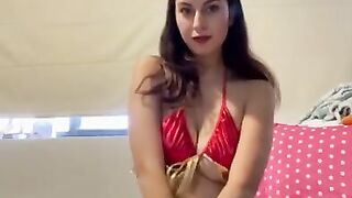 Sexy wonderwoman cosplay, I love to masturbate during a cosplay