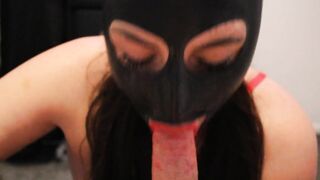 SUCK MY DICK!! BDSM slave blowjob. Unreal POV Deepthroat.