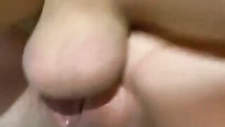 Tight pretty pussy FUCKED HARD AND DRIPPING CREAM PIE CLOSE UP