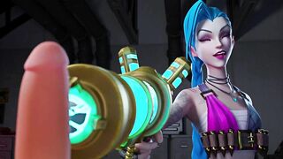 Jinx Couldn't Hold It And Deep Blowjob Big Dick | League Of Legends