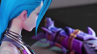 Jinx Couldn't Hold It And Deep Blowjob Big Dick | League Of Legends