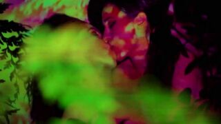 Psychedelic Lesbian Passionate Kissing & Grinding