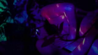 Psychedelic Lesbian Passionate Kissing & Grinding