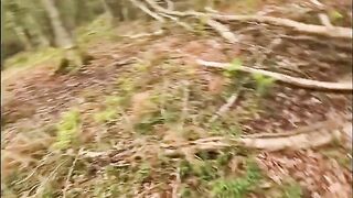 Public POV Latina Sucks and Fucks in the Woods