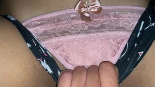 my friend came with these shorts to my apartment to tease me, and showed her tight pussy