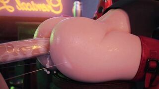 While Lying On Table Get Fucked Anal By Huge Dick Creampie | 3D Animation