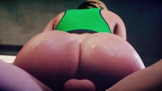 Asuka With Big Tits Booty Cow Girl Hard Fucked Riding on Big Dick Creampie | 3D Animation