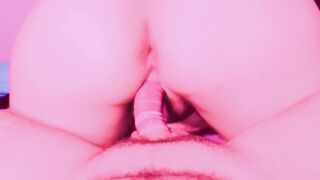 Bitch loves ass sex ejaculating in her ass while she enjoys an ass fucking