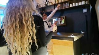 THE BAR EXPERIENCE with my HUMAN TOILETT BARKEEPER part 1 - ChampagneMistress