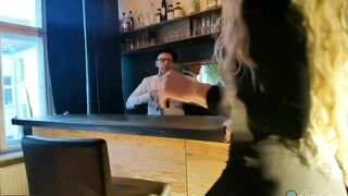 THE BAR EXPERIENCE with my HUMAN TOILETT BARKEEPER part 1 - ChampagneMistress