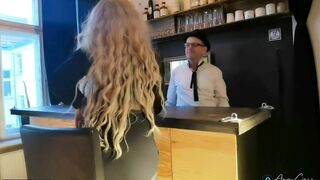 THE BAR EXPERIENCE with my HUMAN TOILETT BARKEEPER part 1 - ChampagneMistress